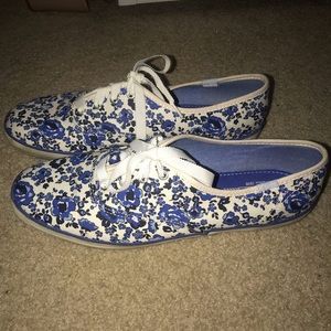 Floral Ked shoes